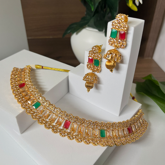 New Beaded Choker Set studded with Kundan & Pearls