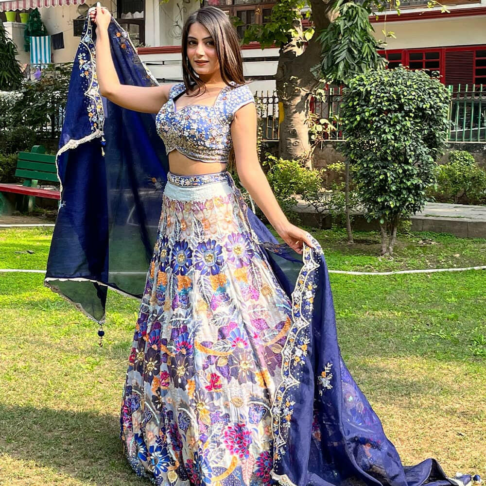 Silk Lehenga Choli.