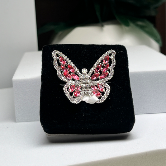 Trendy and Beautiful American Diamond Butterfly Ring