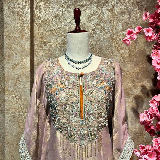 Sangam Women Kaftan Sharara Set