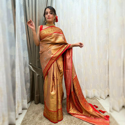 New Kanchipuram Designer Banarasi Silk Saree.