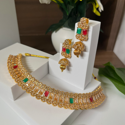 New Beaded Choker Set studded with Kundan & Pearls