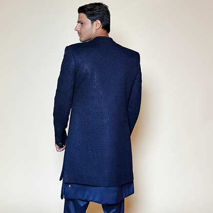 Navy Blue Ultra Classic Designer Indo Western Set