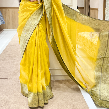 New Linen Tissue Blended Saree For Womens