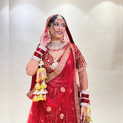 Heavy Bridal Red Lehenga Choli for Indian Bridal Wear