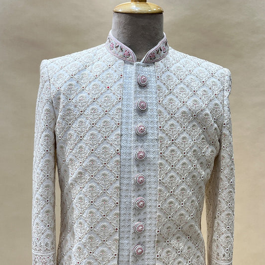 Traditional Beautiful Hand Work Designer Sherwani